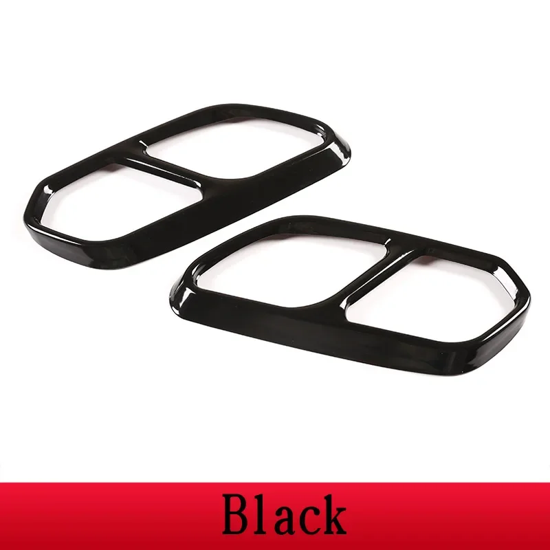 Черная накладка на выхлопную трубу из нержавеющей стали для Volkswagen Touareg 2019-2022