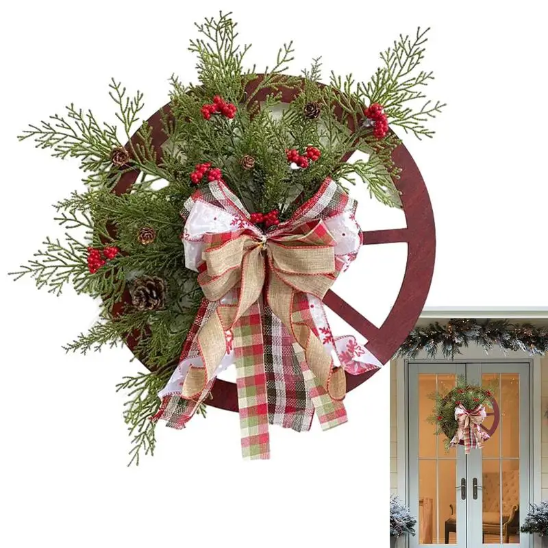 

Christmas Berry wheel Wreaths Decorative festival Artificial Garlands stunning xmas outdoor Wreath For Door Wall Porch Window