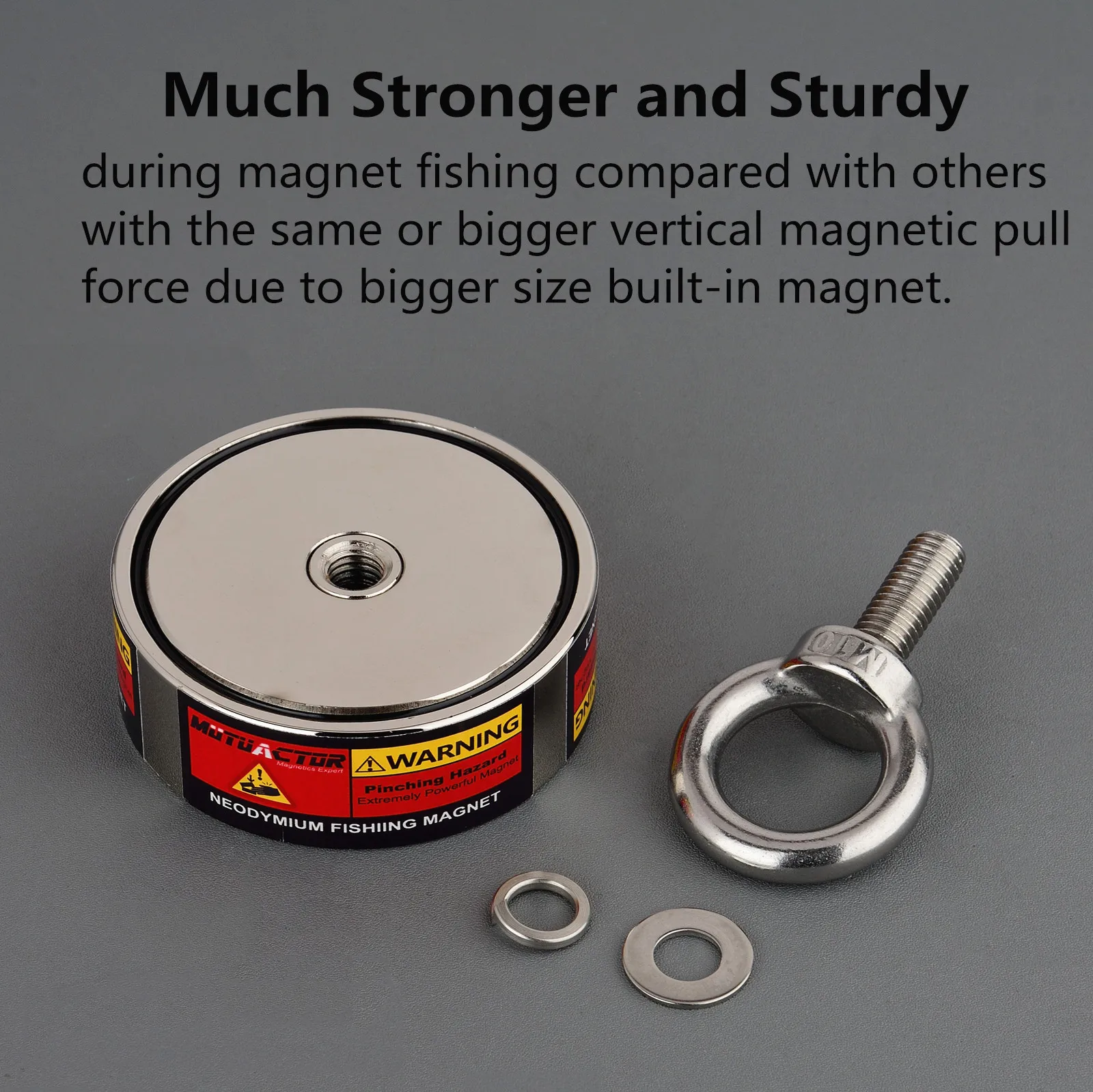 Мощный Неодимовый круглый магнит 500 кг с веревочным захватом 20 м 250 * 2 для наружной