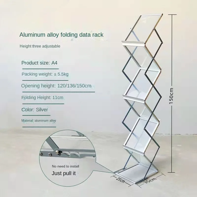 

Складная напольная полка Olevo из алюминия