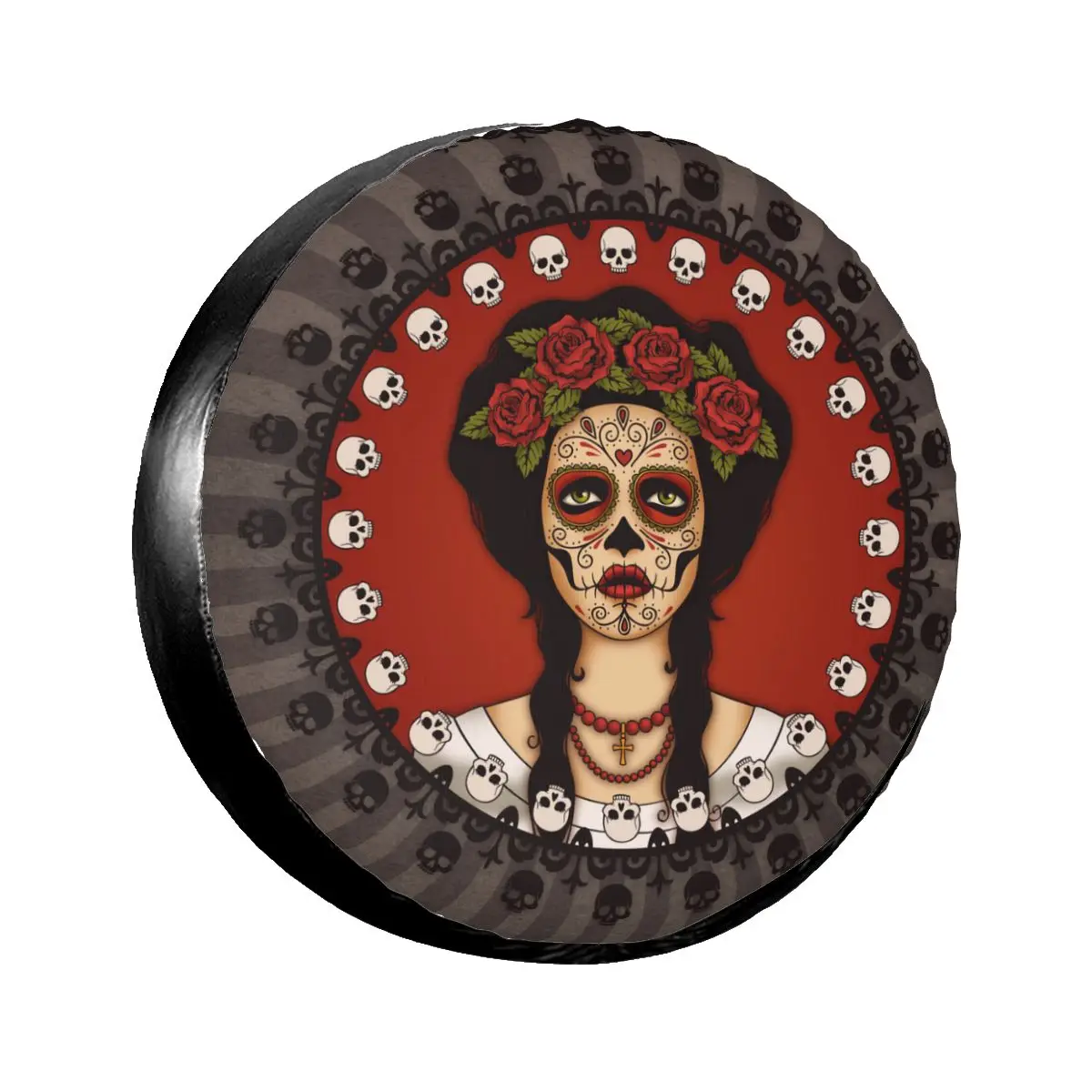 

1 шт., защитный чехол для автомобильных запасных шин с мексиканским черепом