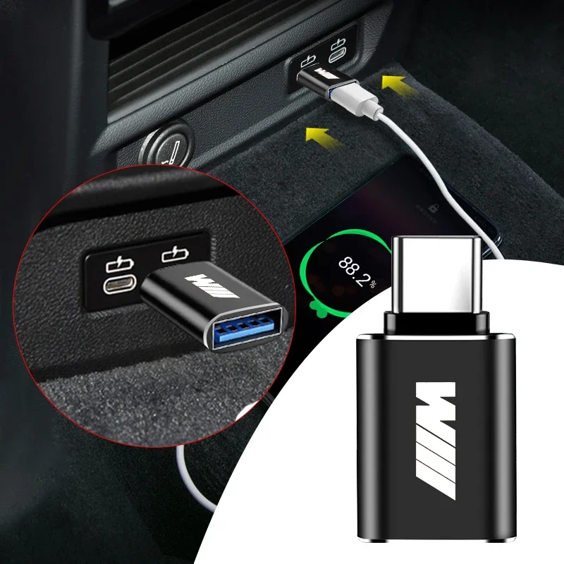 Автомобильный Кабель-конвертер Usb Type-C адаптер для зарядки автомобильные