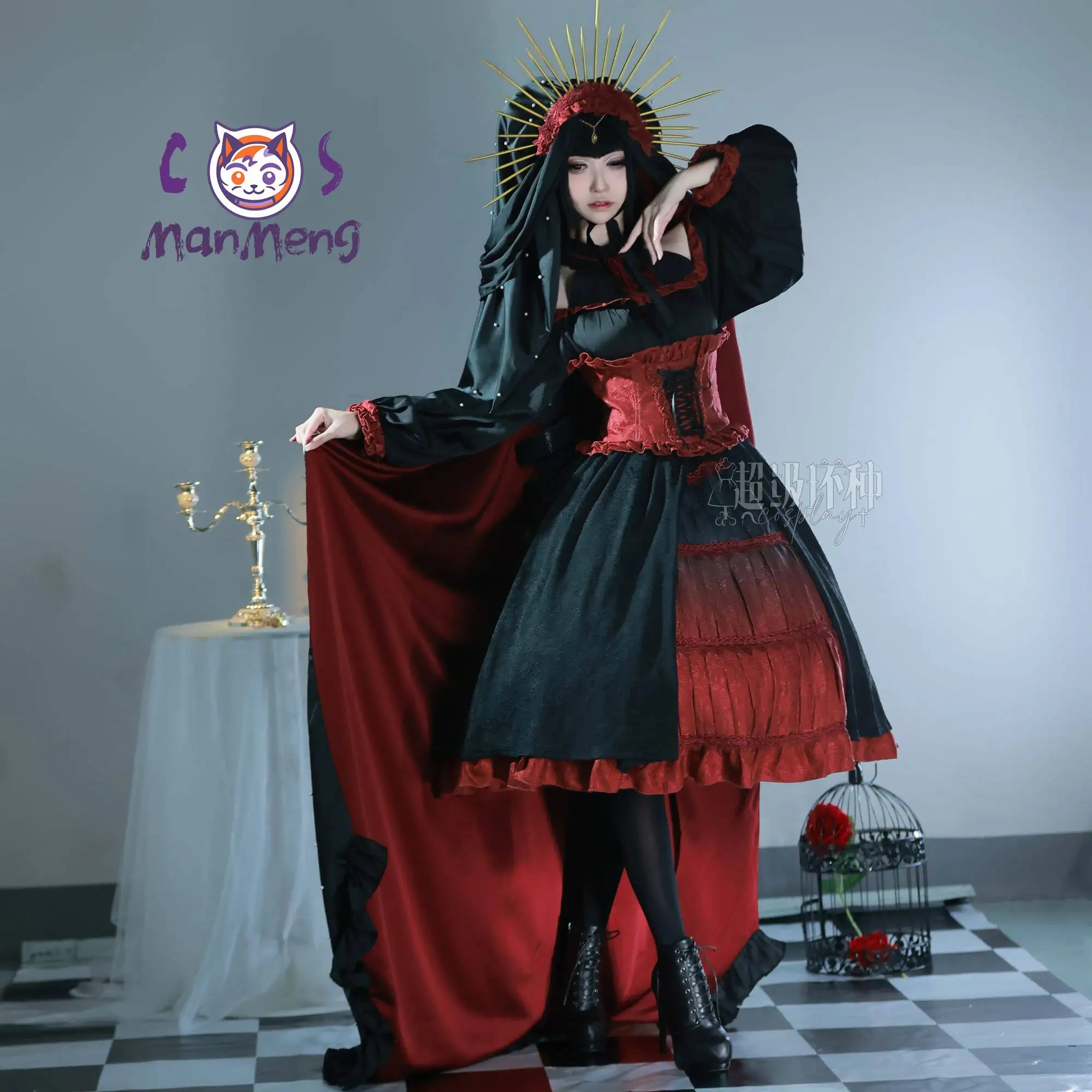 Фото Костюм для косплея по аниме Danganronpa от Celestia Ludenberg и Yasuhiro Taeko: роскошное готическое платье для 10-летия Spring Festival Gala №4