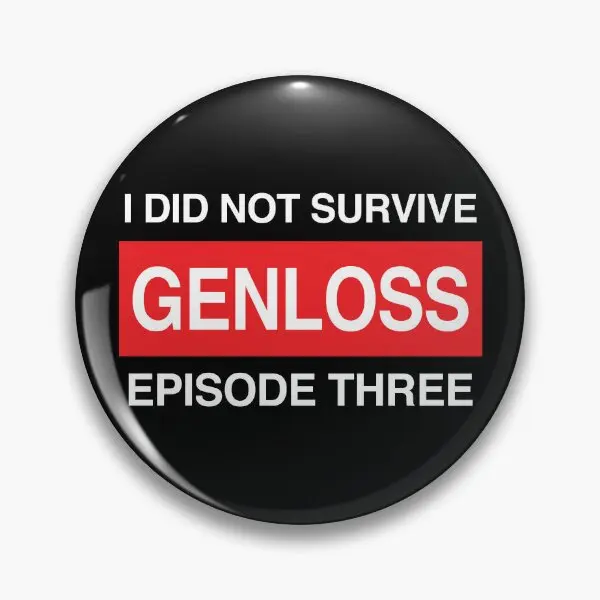 Genloss Merch I Did Not Survive Мягкая пуговица Декор Брошь Женская мультяшная подарок
