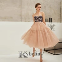 kybeliny contrast color strapless evening dresses skirt prom robe de soiree graduation celebrity vestidos fiesta women formal
