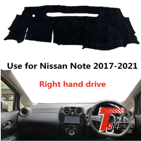 Классический высококачественный чехол TAIJS для приборной панели автомобиля из полиэфирного волокна для Nissan Note 2017-2021, правый руль