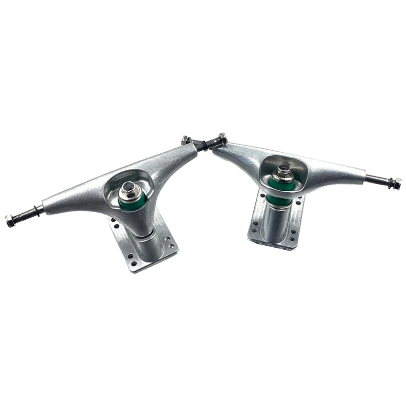 

Hot 2Pcs 6.25Inch Silver Surf Skateboard Truck Bracket Skateboard Truck Fish Board Long Board Steering Bracket Carver Bridge