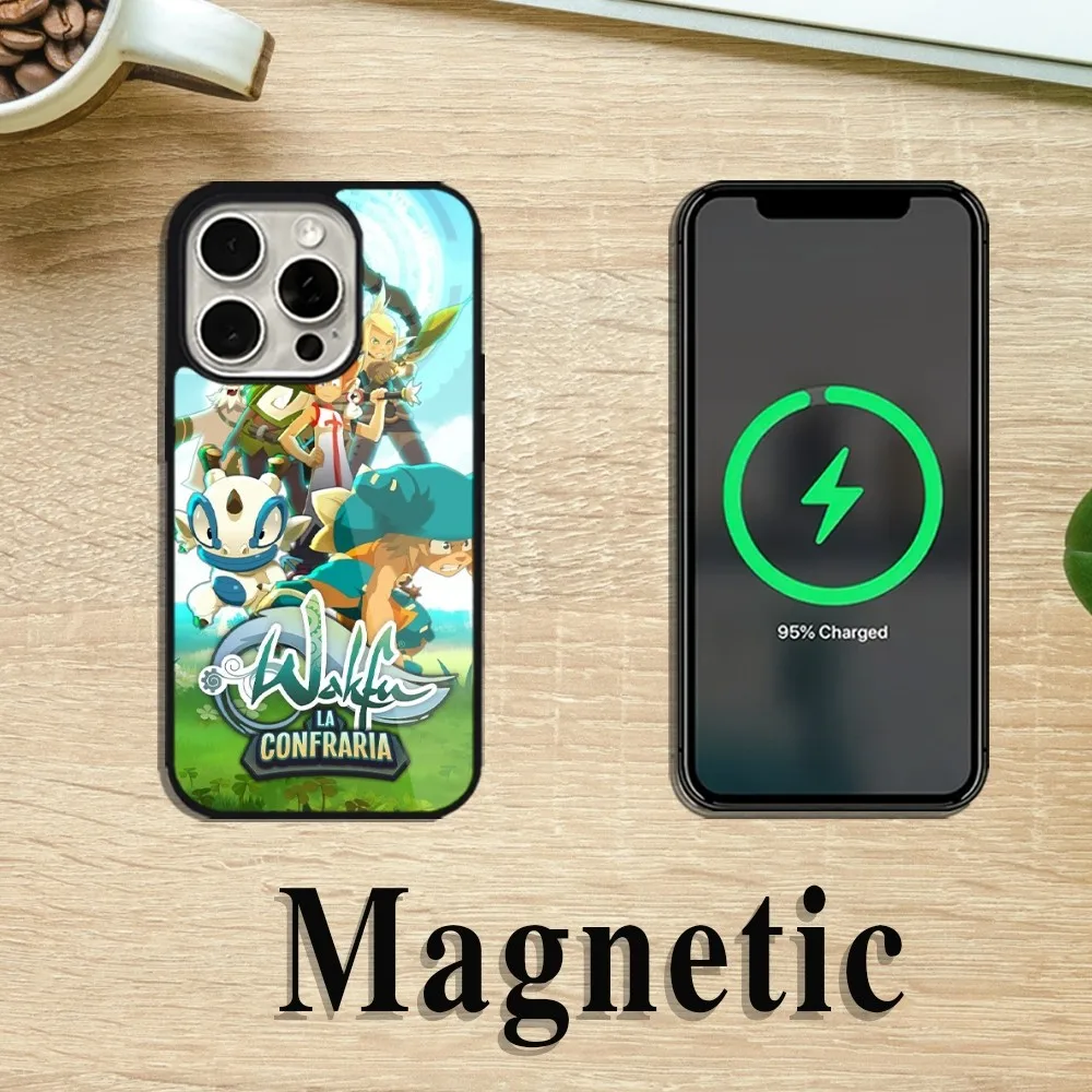 G-Game W-Wakfu A-Adventure чехол для телефона iPhone 11 12 13 14 15 Pro Max Plus Magsafe Магнитная Беспроводная