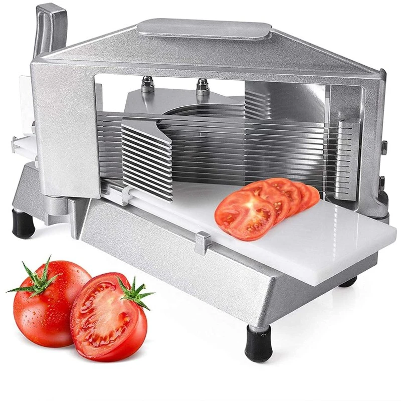 

Коммерческая машина для резки томатов, тяжелая машина для резки фруктов и овощей со встроенной разделочной доской, домашние аксессуары для кухни