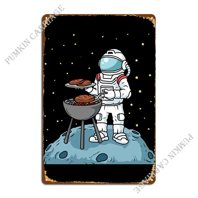 

Металлический знак для готовки астронавта, настенная пещера, паб, кухня, кинотеатр, жестяной плакат