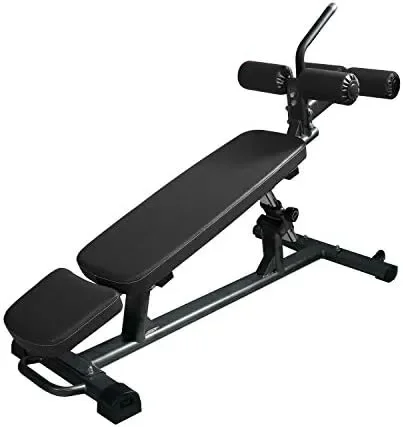 

Form Semi-Commercial Sit-Up Bench For Core Workouts and Decline Bench Press. Adjustable Weight Bench with Reverse Crunch Handle