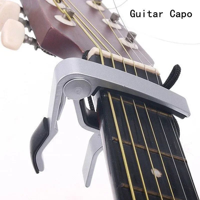 

High Quality Aluminium Alloy Silver Quick Change Clamp Key Acoustic Classic Guitar Capo