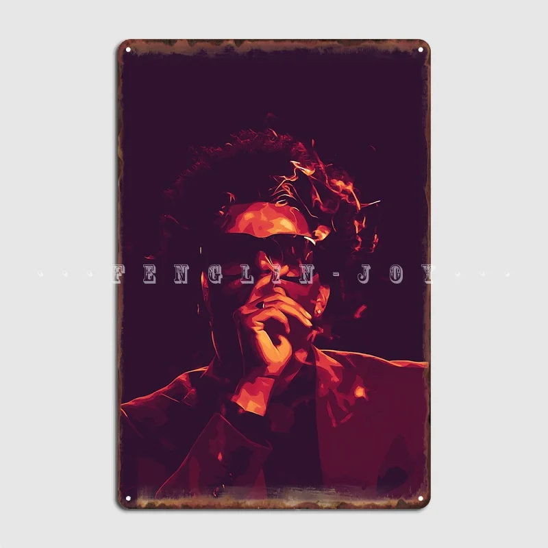 

The Weeknd Rapper Metal Plaque Poster Cinema Garage Cinema Create Plaques Tin Sign Posters