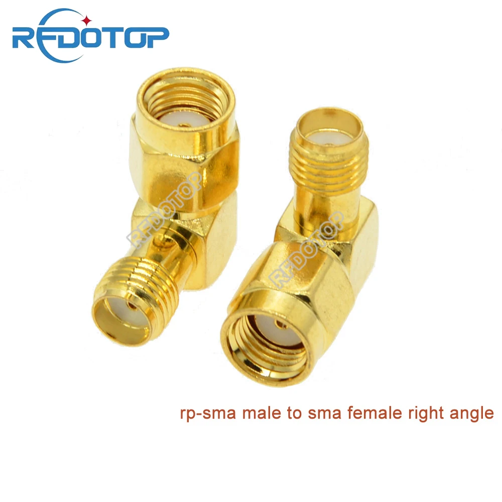 

10PCS/lot RP-SMA Male to SMA Female Jack Right Angle For WiFi Antenna Raido Antenna SMA to SMA RF Coaxial Adapter Wholesales