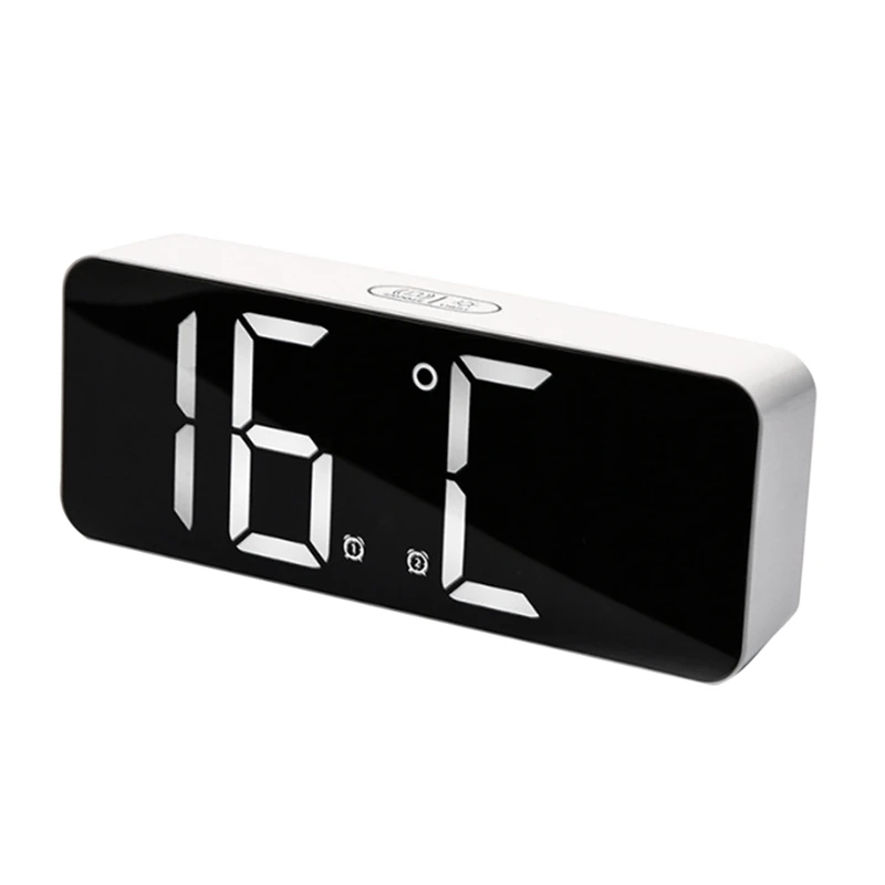 

Digital Alarm Clock (Battery Powered) Desk Clock Sleepy Night Mode 12/24 Hour Electronic LED Clock
