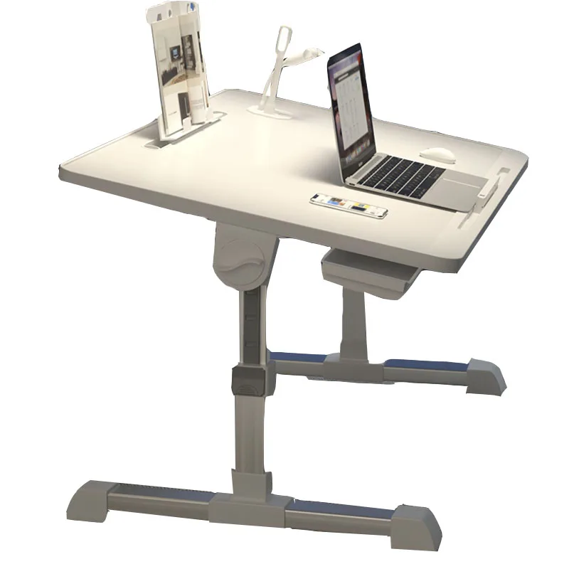 

Lifting Computer Table Lazy Desks Fold Aluminum Alloy Leg Bed USB Connector