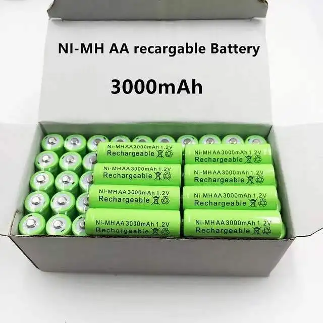 

Batteries rechargeables, pré-chargées 1.2V AA 3000 mAh NI MH