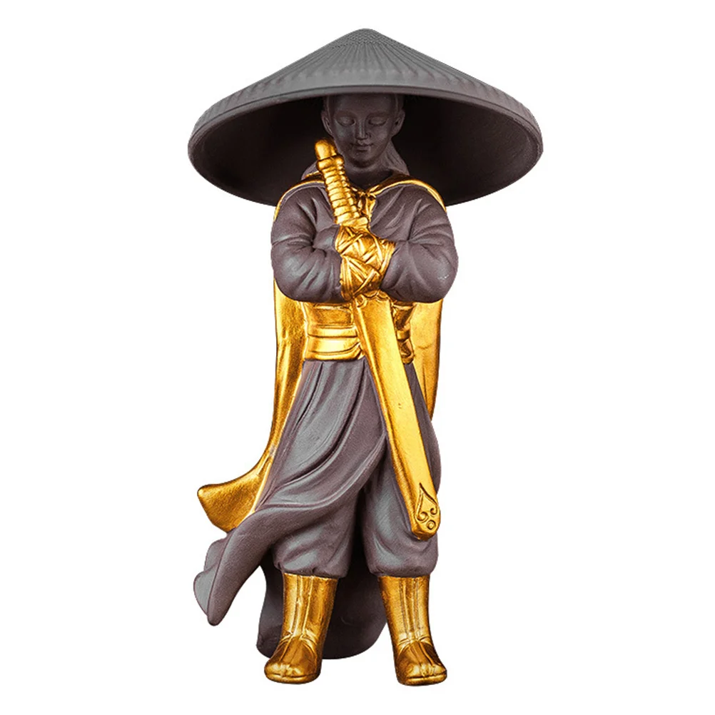 

Tea Pet Ceramic Figure Kung Fu Tea Pet Adornment Detachable Tea Pet Leak