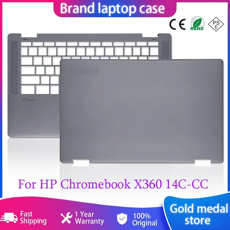 

New Laptops Topcase For HP Chromebook X360 14C-CC LCD Back Cover Palmrest Upper Top Case Rear Lid Screen Back Cover Metal