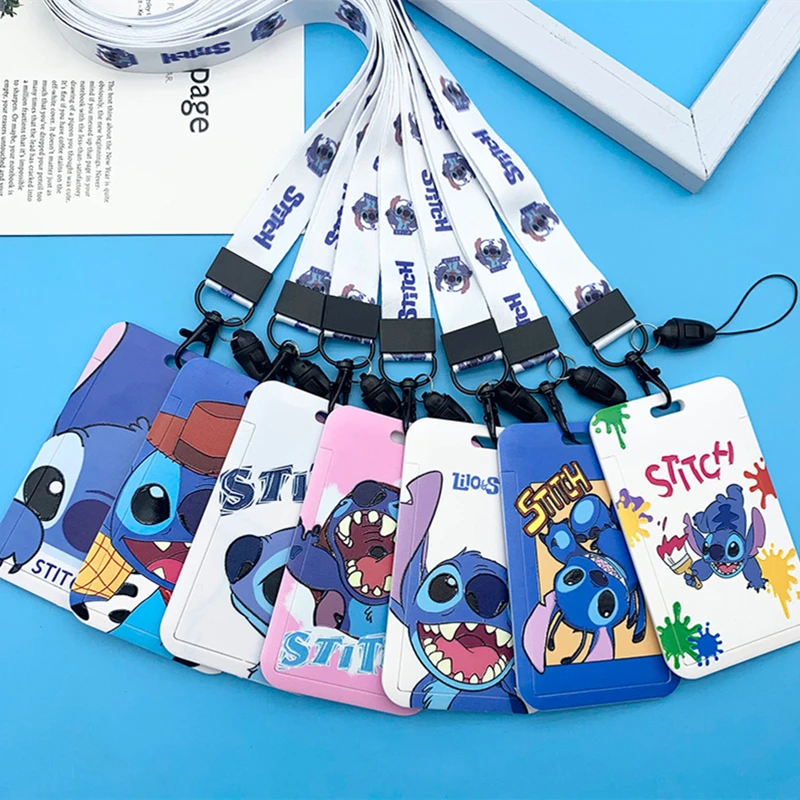 

Disney Stitch Card Cover Kawaii Cartoon Card Package Bus Metro Card Transparent Protective Cover Id Cover Child Birthday Gift