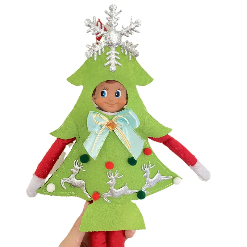 

Симпатичная Рождественская одежда для эльфа на shlf Elves Рождественские куклы аксессуары Подарки Игрушка
