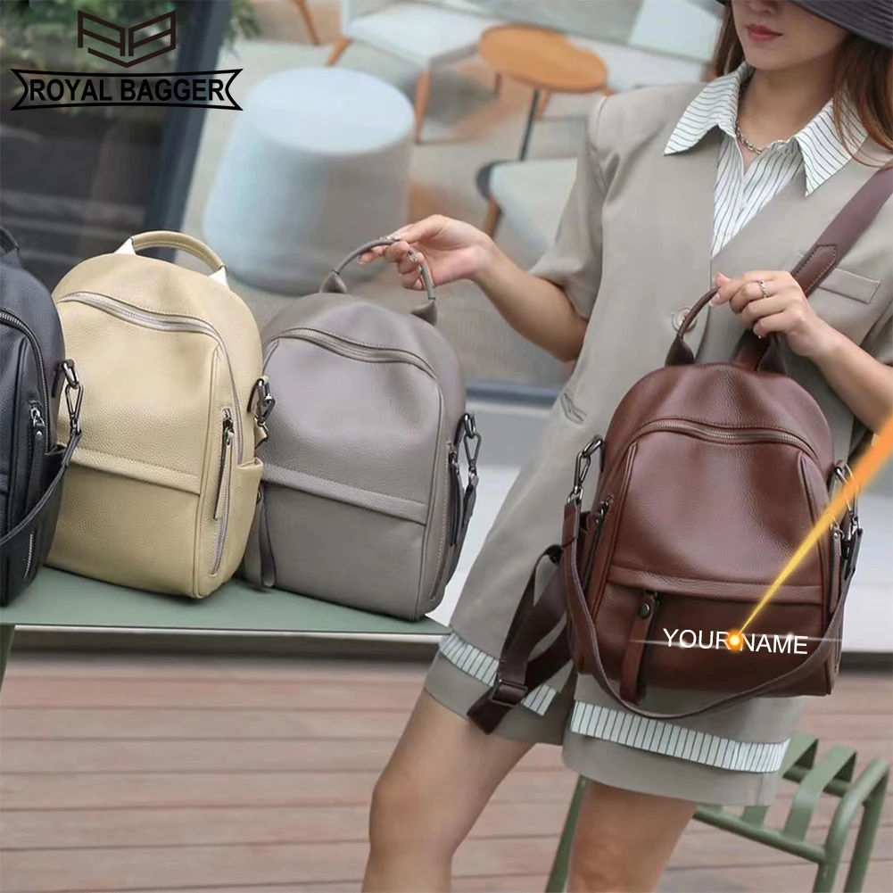 

AndoBag модные рюкзаки из натуральной коровьей кожи для женщин уличные дорожные женские сумки на плечо вместительная сумка 8515