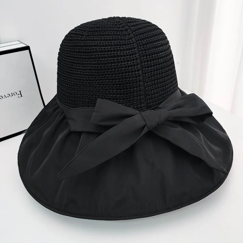 Женская Летняя Панама С Защитой От Солнца Дышащая Вязаная Сетчатая Складная