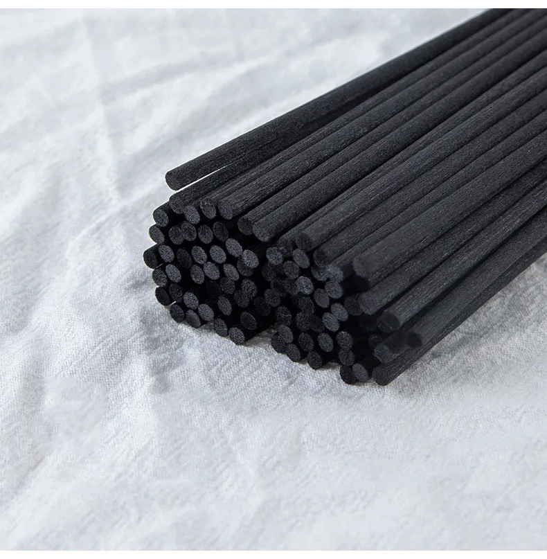 

L15CM X 5/4/3MM Black Fiber Reed Diffuser Rod Essential oil Rattan Sticks Home Fragrance Sticks for Air Freshener