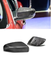 real dry real carbon fiber mirror cover caps replace add on style fit for maserati quattroporte ghibli 2017 2020