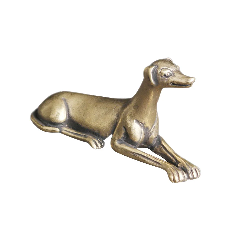 

Dog Statue Figurine Brass Chinese Sculpture Figurines Animal Shui Feng Dogs Puppy Statues Wealth Decoration Zodiac Model Figure