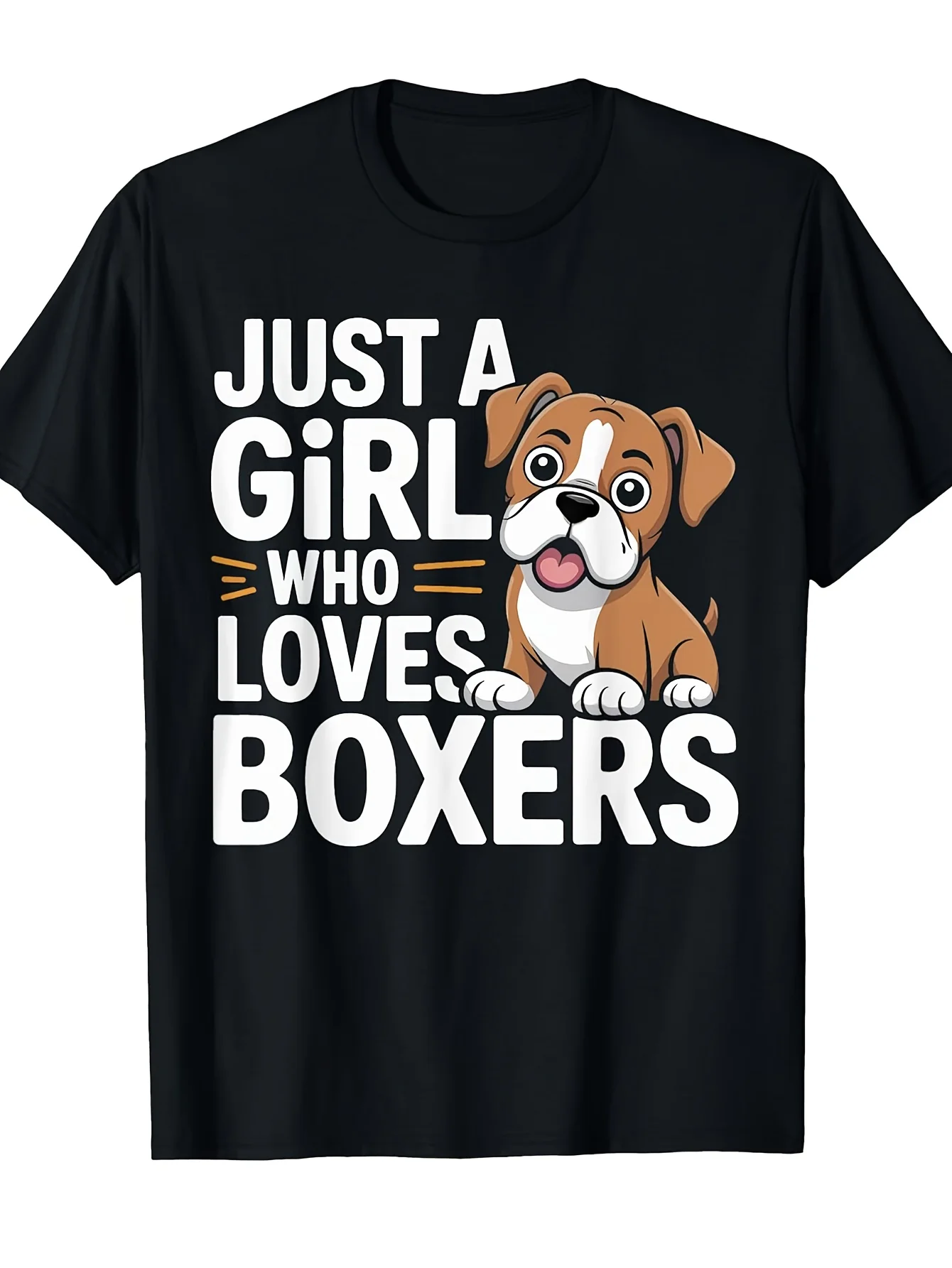 Фото Футболка Just A Who Loves Boxers для любителей собак-боксеров, 100% хлопок, с круглым вырезом, с коротким рукавом, летняя повседневная мужская футболка, уличная одежда №1