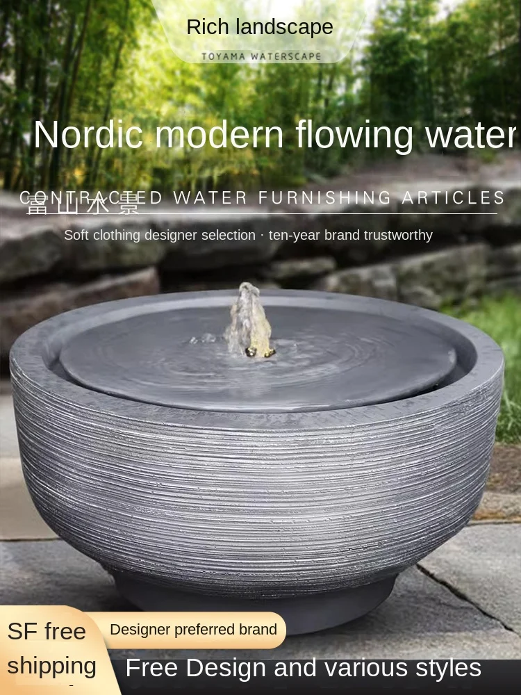 Xl фонтан с водой пейзаж скетч двор простая напольная Чаша Украшение корнукопия