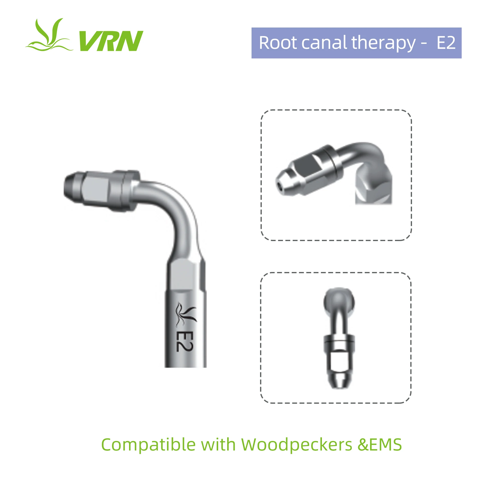 E2 - эндодонтическая насадка (эндочак 95 градусов) для работы в корневых каналах