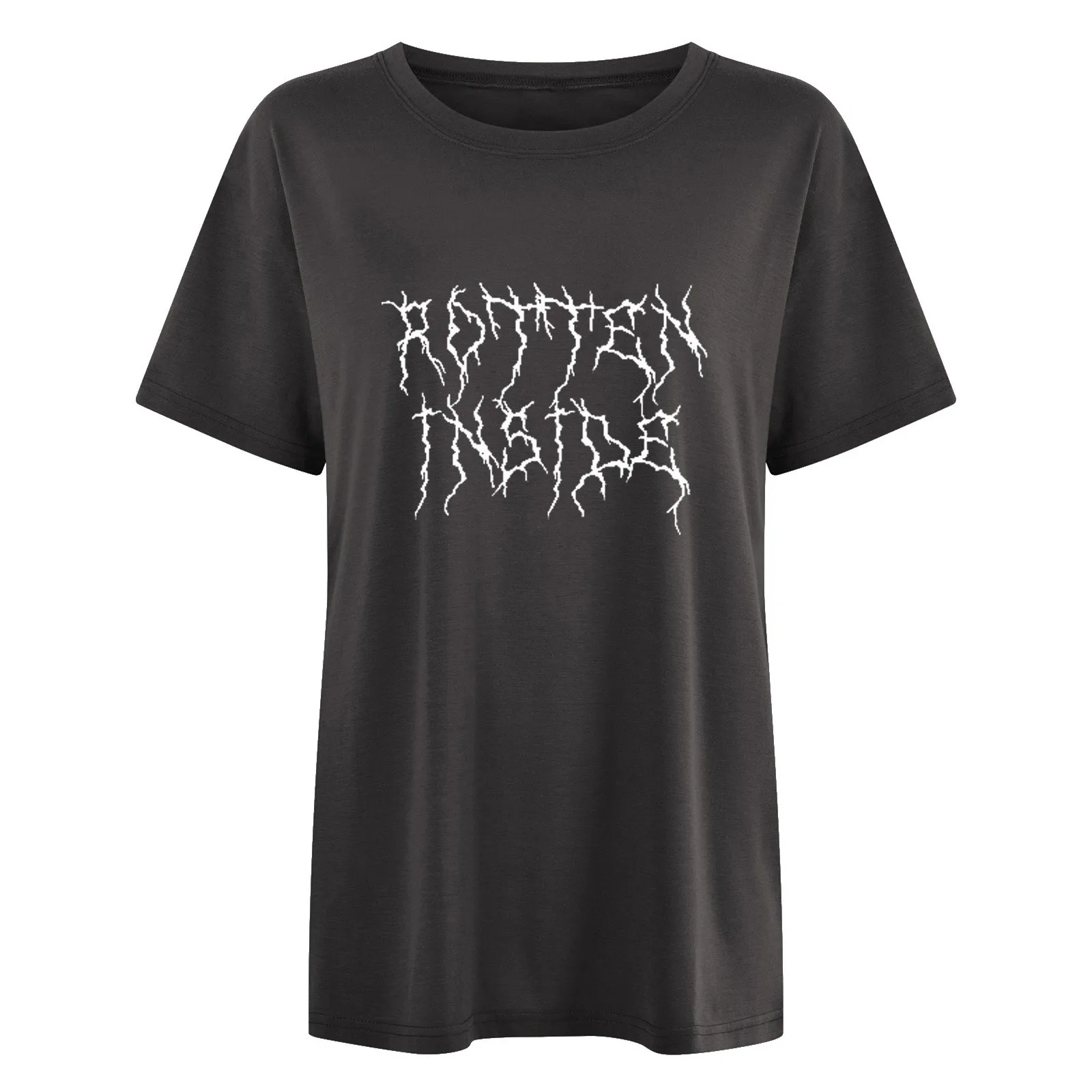 

Women's Short Sleeve T-shirts 2022 Autumn Hot Sale Female Outwear Tops O-neck Solid Color Clothing For Ladies Wholesale White