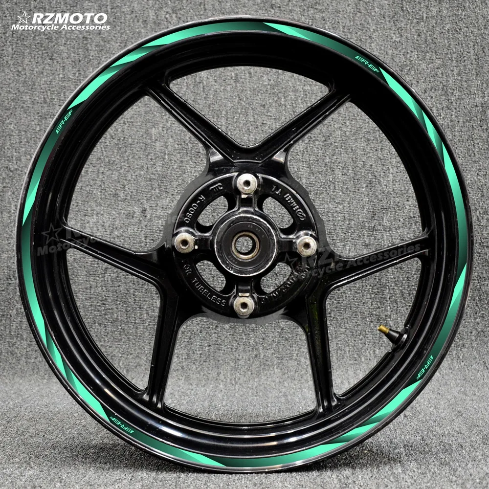 

Motorcycle 17 Inch Front Rear Frame Decal Wheel Hub Waterproof Reflective Rim Stickers For Kawasaki Ninja ER6F ER-6F NINJA650