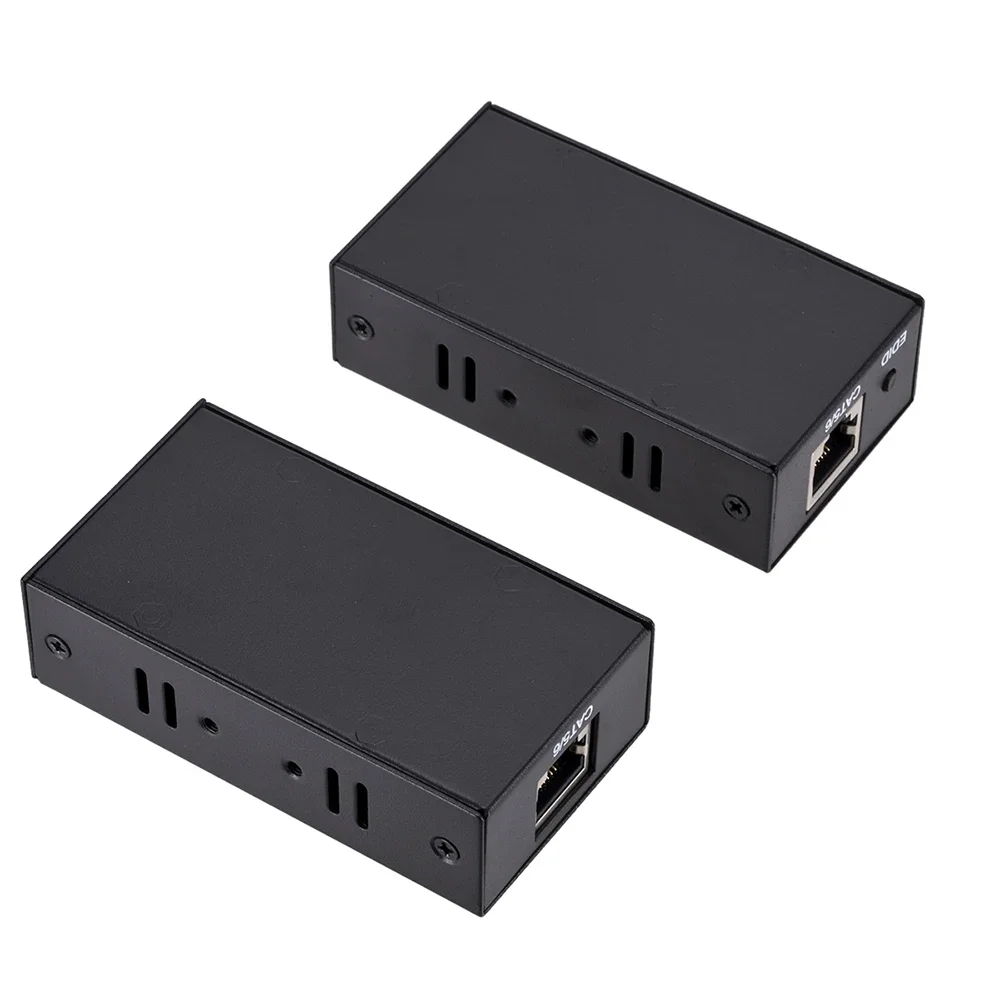 HDMI-совместимый удлинитель к портам RJ45 сетевой 1080P через CAT5e/6 UTP LAN 60M для PS4/Xbox TV Box ПК