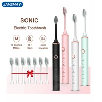 18 gear sonic toothbrush electric smart timer usb fast charging tooth brush ipx7 waterproof adult ultrasonic toothbrush j272