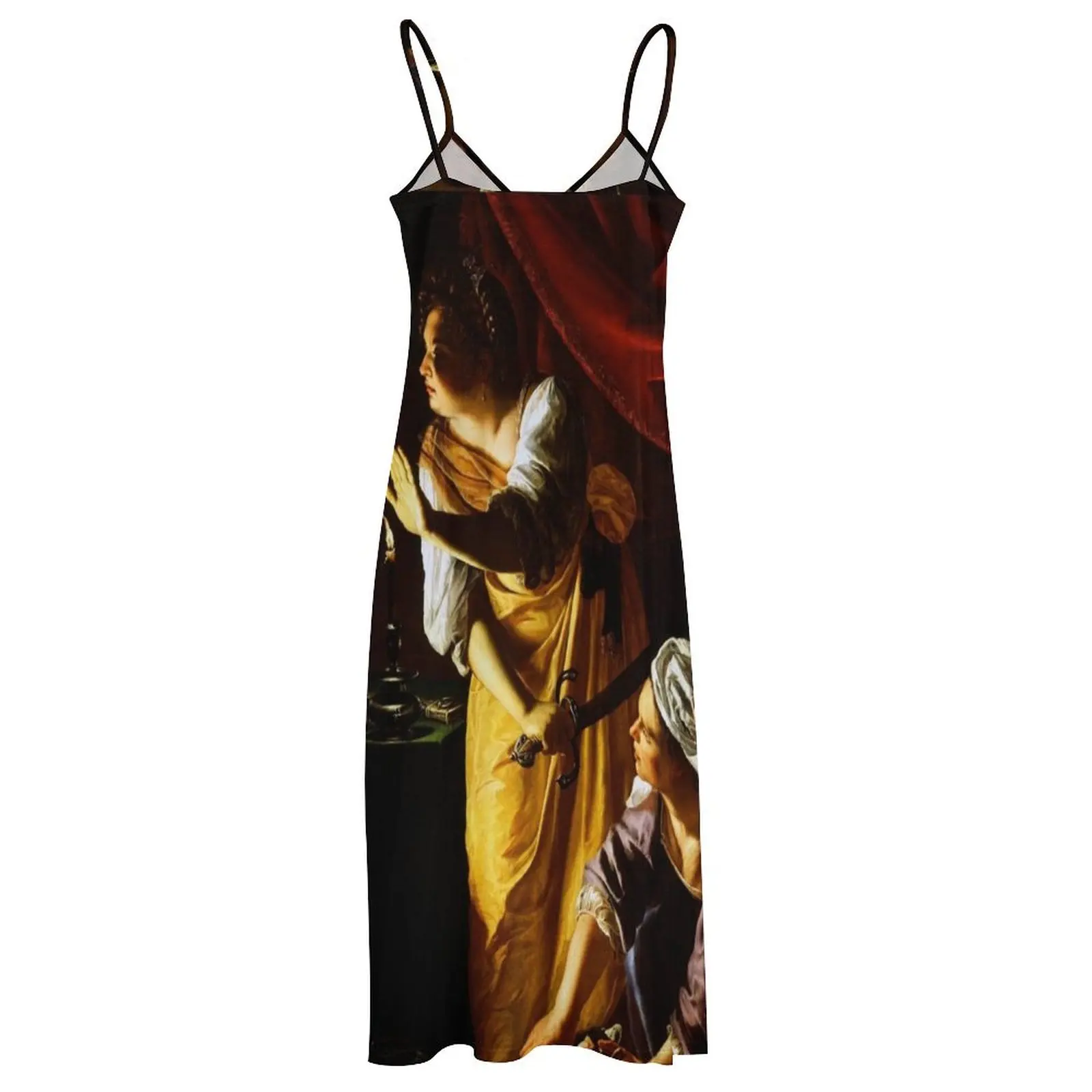 Джудит и служанка от Artemisia Gentileschi Платье без рукавов женское вечернее платье