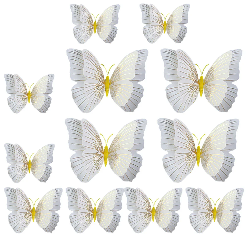 

Wall Stickers Sticker Mural 3D Artificial Door Butterflies Wallpaper Animal Stair Kitchen Cabinet Window Removable Room Baby