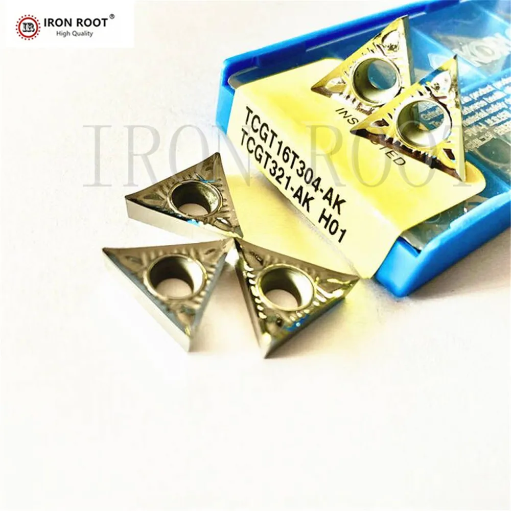 

10PCS High quality TCGT16T304 AK H01 CNC Carbide Insert Blades For Aluminum