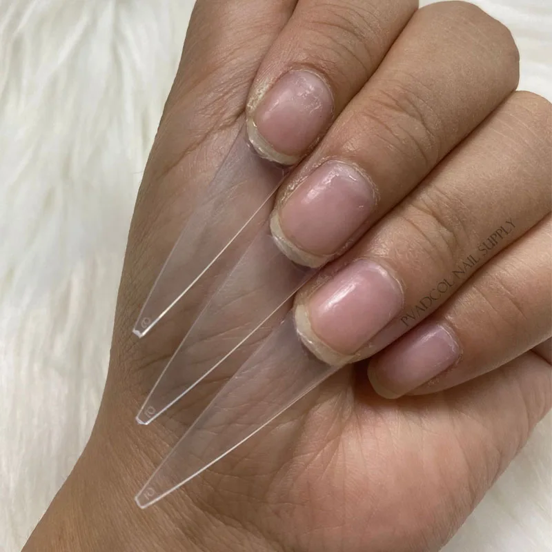 Накладные ногти на шпильке сверхдлинные легкие накладные акриловый гель