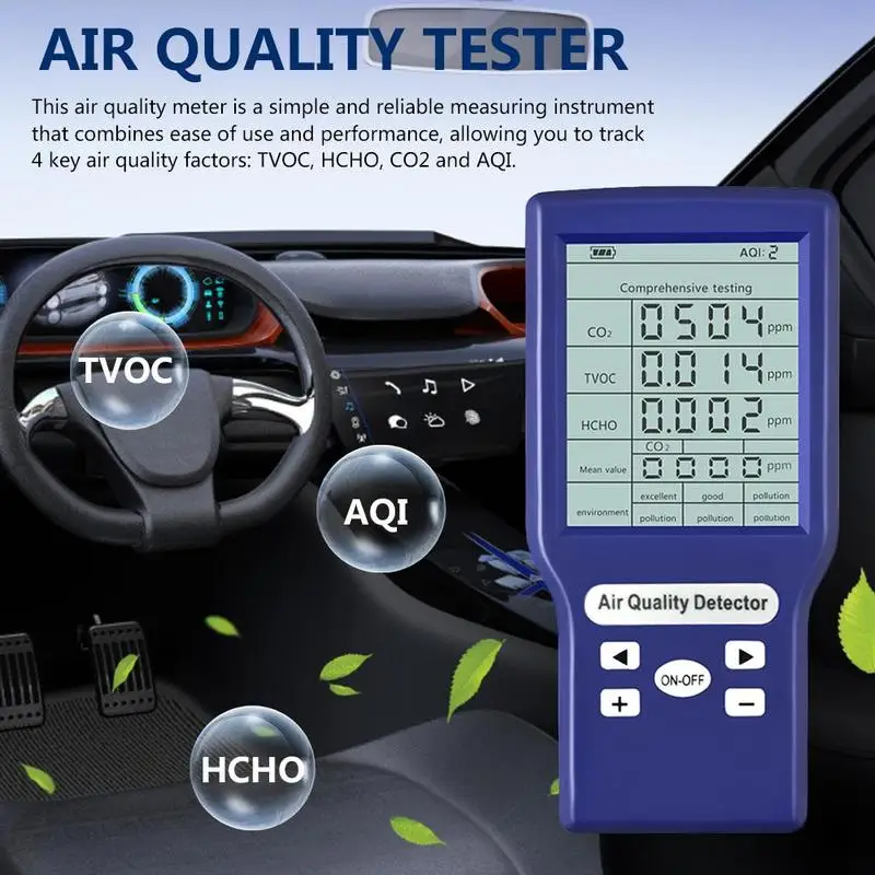 

Анализатор качества воздуха, цифровой Интеллектуальный анализатор углекислого газа