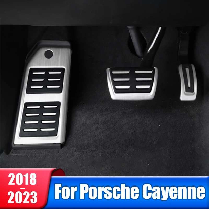 

Car Accelerator Pedal Brake Rest Foot Pedals Cover Non-slip Pad For Porsche Cayenne 2018 2019 2020 2021 2022 2023 Accessories