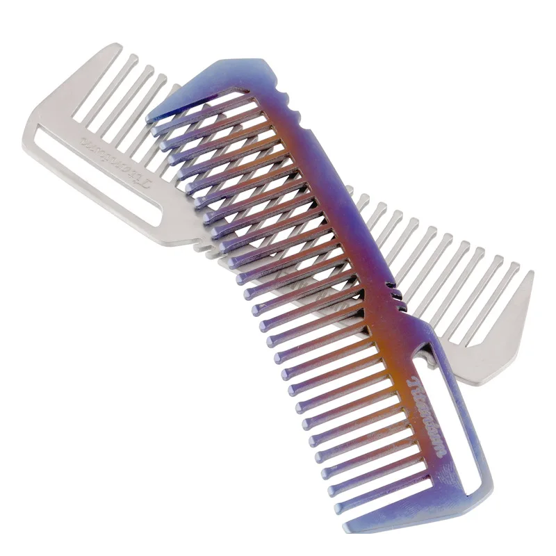 

Portable Titanium Comb Ultra Light Brush Outdoor Pocket Gadgets