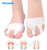 pexmen 2pcs gel metatarsal pads ball of foot cushions bunion pad hallux valgus forefoot pain toe separator foot care tool