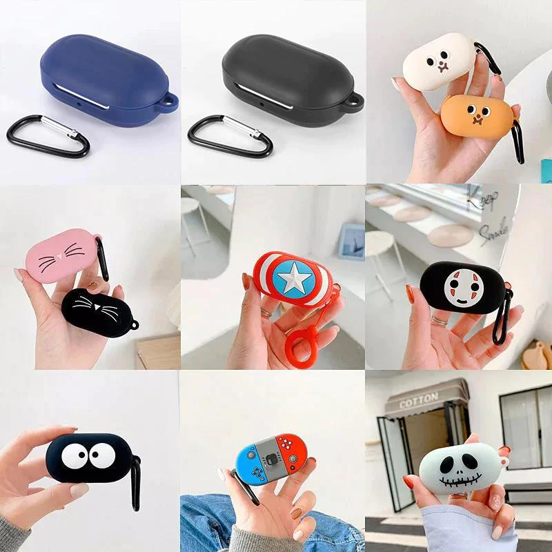 Silicone Soft Shell For Samsung Galaxy Buds/Buds Plus Earphones Case Wireless Bluetooth Headset Cartoon Protective Cover