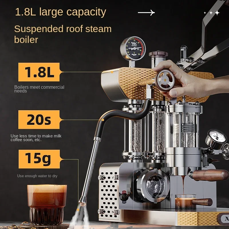 6/6 Мини Ручной пресс кофемашина для домашнего и коммерческого использования