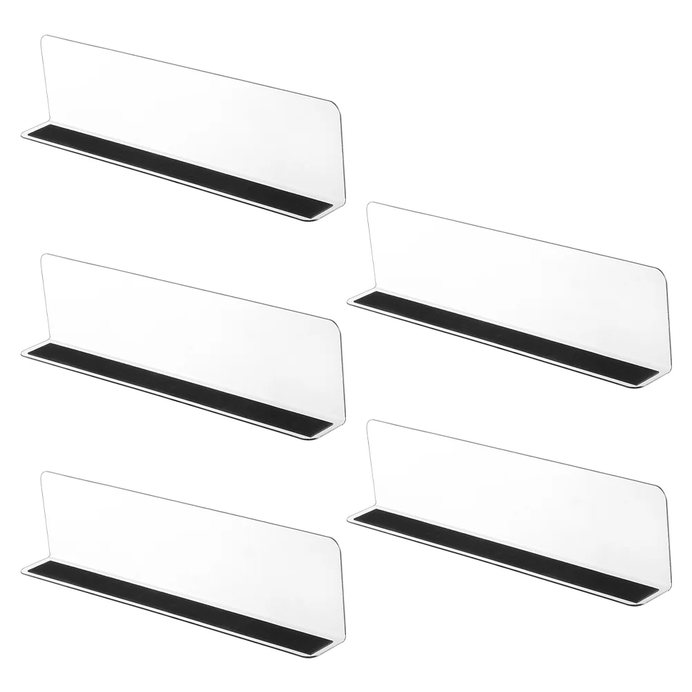 

Shelf Divider Dividers Separator Closet Clear Supermarket Organizer Bookshelf Clapboard Book Wood Magnetic Commodity Rack
