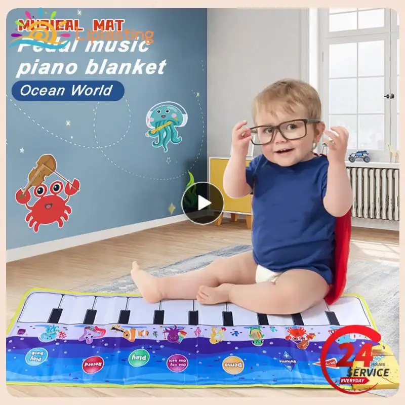 

Музыкальный коврик с голосом животного детский пианино игровой Ковер Музыкальный Игровой инструмент игрушка Монтессори Игрушки для раннего развития для детей