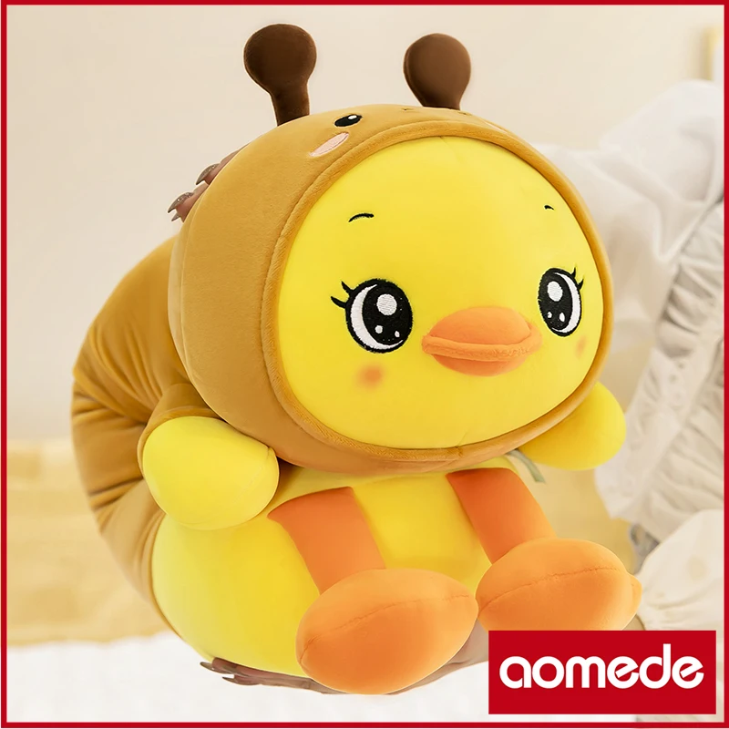 

115cm Cute Soft Transform Into A Duck Plush Toys Office Nap Stuffed Animal Pillow Home Comfort Cushion Gift Doll for Kids Girl
